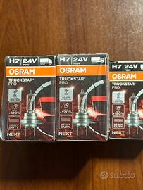 5 lampadine nuove osram h7 24 volt 70w