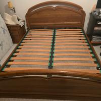Letto matrimoniale con doghe ortopediche in legno