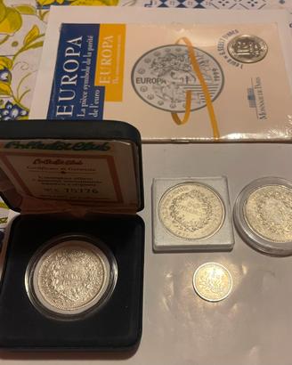 Monete in argento Franchi Francesi