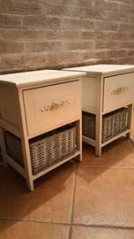coppia comodini vintage