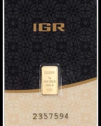 IGR Lingotto oro puro 999/1000 (Turchia)