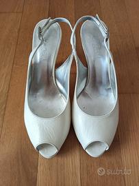 scarpe da sposa bianche 