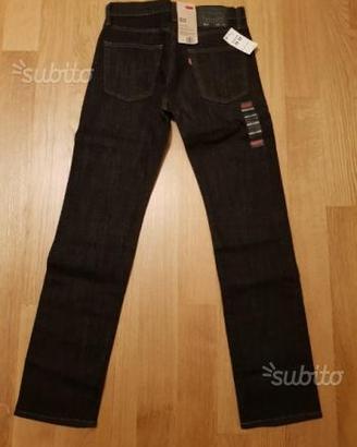 Levi's 513 slim straight fit W28 L32/ grigio scuro