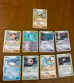 Lotto 9 carte pokemon vecchie (7 stamped)