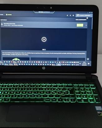 Notebook  i7-6700HQ - HP-Pavilion 15-ak108nl