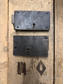 Serratura Ferro Antica Epoca Porta Cancello ‘900