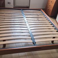 giro letto completo di rete e cuscini/spalliera 