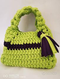 borsa fettuccia fluo