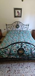 letto matrimoniale in ferro battuto 