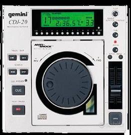 Coppia lettori dj gemini cdj 20 + flight case pro