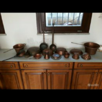 Pentole arredo in rame