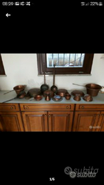 Pentole arredo in rame