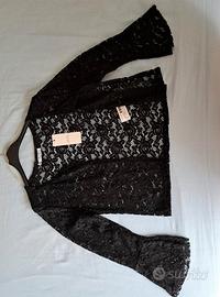 Giacca in pizzo nera 