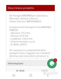 pastiglie anteriori brembo