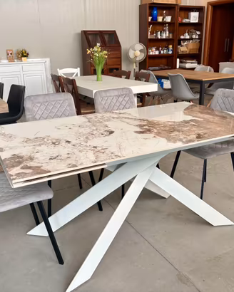 NUOVO TAVOLO 160x90 ALL. 240x90 VETRO CERAMICA