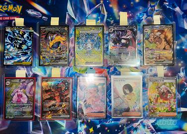 Lotto 10 carte Pokémon alternative art vari set