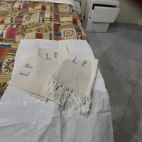 Asciugamani lino con iniziali 
