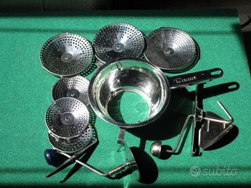 Passaverdure acciaio inox con 3 griglie Metaltex