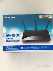 Adsl + modem router AC1200 Tp Link Archer D5