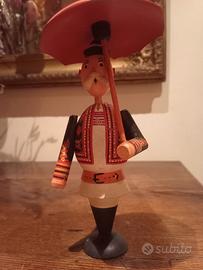Figura in legno intagliato Holzfigur Trachtenmann