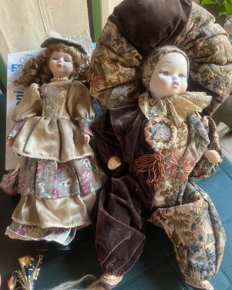 Coppia Bambole Porcellana