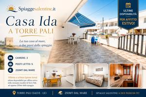 PROMO 22-29AGOSTO *250mt MARE Torre Pali PostoAuto