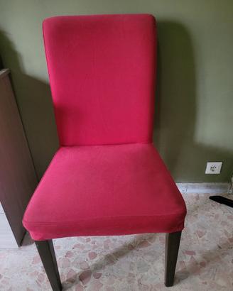 SET 4 SEDIE ROSSE - 