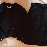 Tailleur Max Mara made in Italy puro lino nero 
