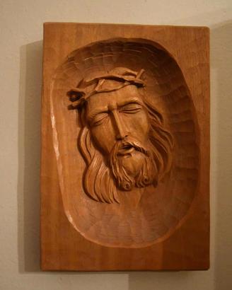 quadro in legno Gesù 