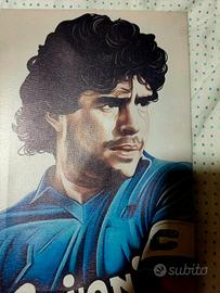 Ritratto di Maradona 19,81x29,97 cm.
