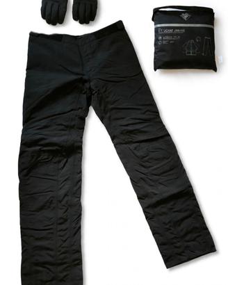 Antipioggia moto, guanti e pantaloni spidi, tucano