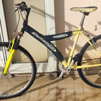 Bicicletta Mountain bike gialla e nera unisex