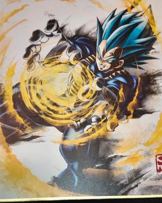Shikishi Vegeta Super Saiyan Blue God Con Difetto