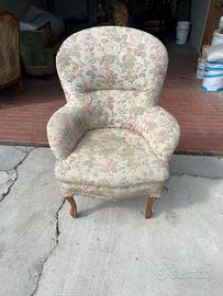 Poltrona Vintage Tessuto
