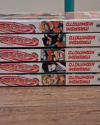 manga Naruto volumi dal 1 al 5
