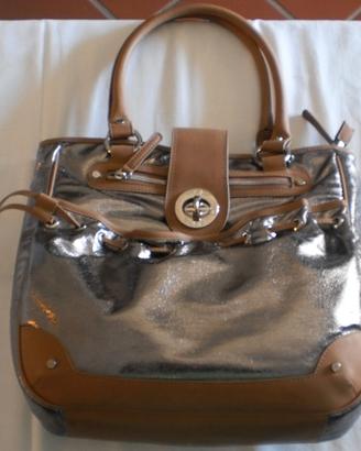Borsa donna byblos color argento nuova originale