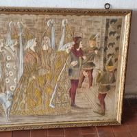 Quadro dipinto su raso