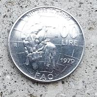 Moneta da 100 lire - FAO - 1979