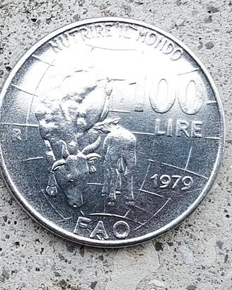 Moneta da 100 lire - FAO - 1979