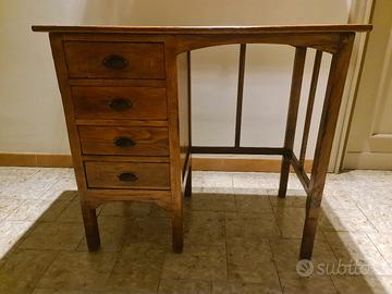 scrittoio con 4 cassetti rustico vintage 