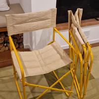 2 sedie pieghevoli vintage