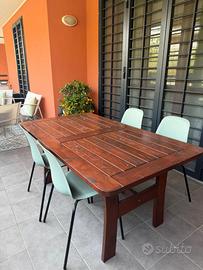 Tavolo da esterno in legno - 160x90cm