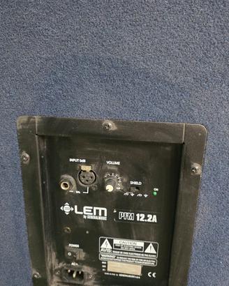 coppia Lem PFM 12.2 A  180W attive casse acustiche