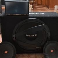 subwoofer con stereo e casse