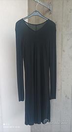 Abito svasato Nero -sotto il ginocchio "S" Nuovo