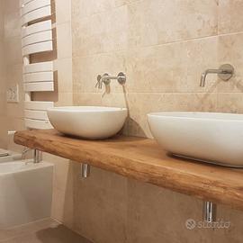 TOP BAGNO, TAVOLI, MENSOLE IN LEGNO MASSEL