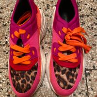 Sneakers multicolore e leopardato misura 40