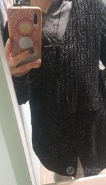 Cardigan asimmetrico nero
