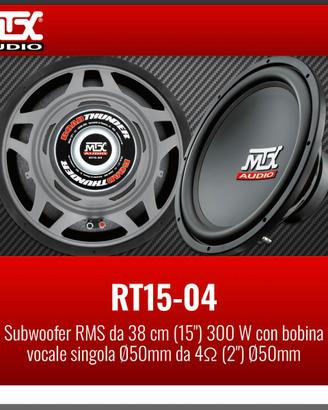 Subwoofer da 38 MTX AUDIO RT15-04 900W