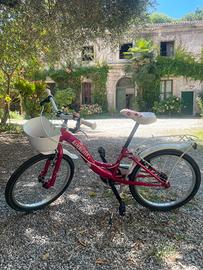 Bicicletta bambina per età 6-9 anni fucsia
